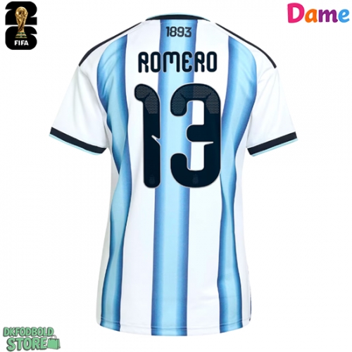 Argentina Cristian Romero #13 Replika Hjemmebanetrøje Dame VM 2026 Kortærmet